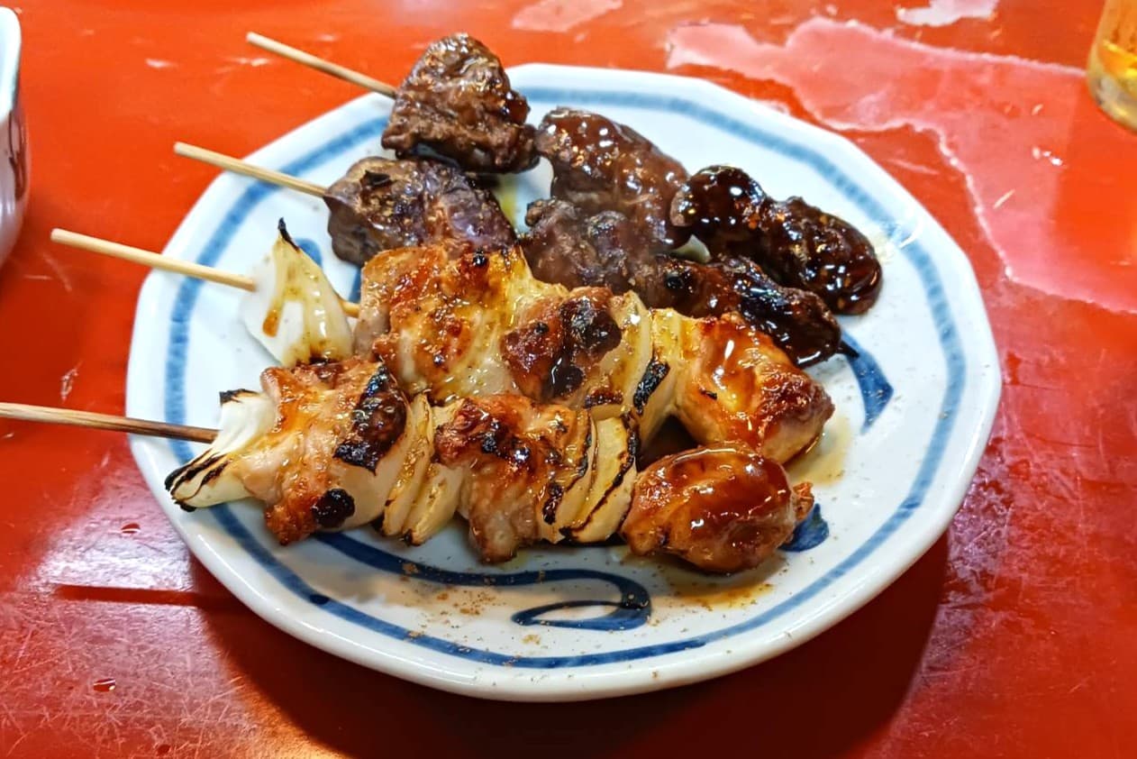 南田辺 スタンドアサヒ
焼き鳥と肝焼き