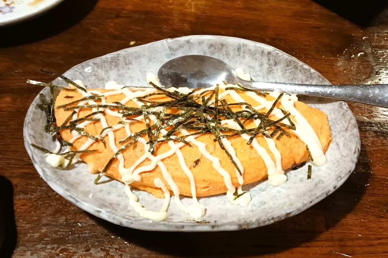 焼とり酒家 かご家 駒川店 明太子オムレツ