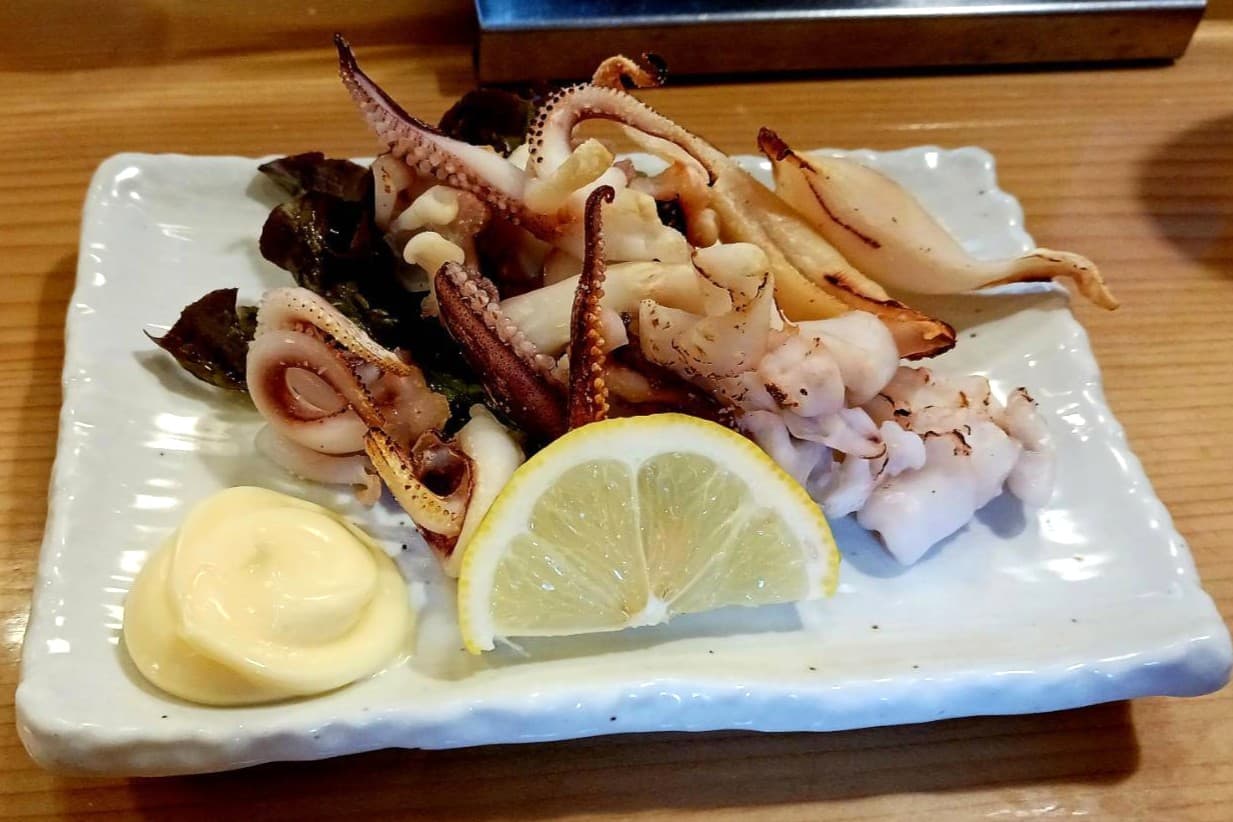 縄寿司 げそ塩焼き