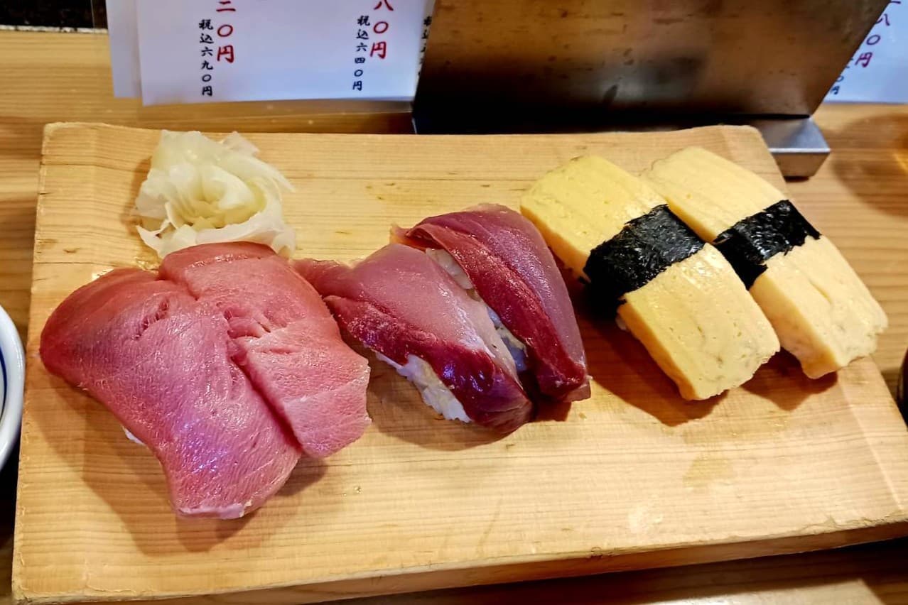 縄寿司 中とろ・ハマチ・卵