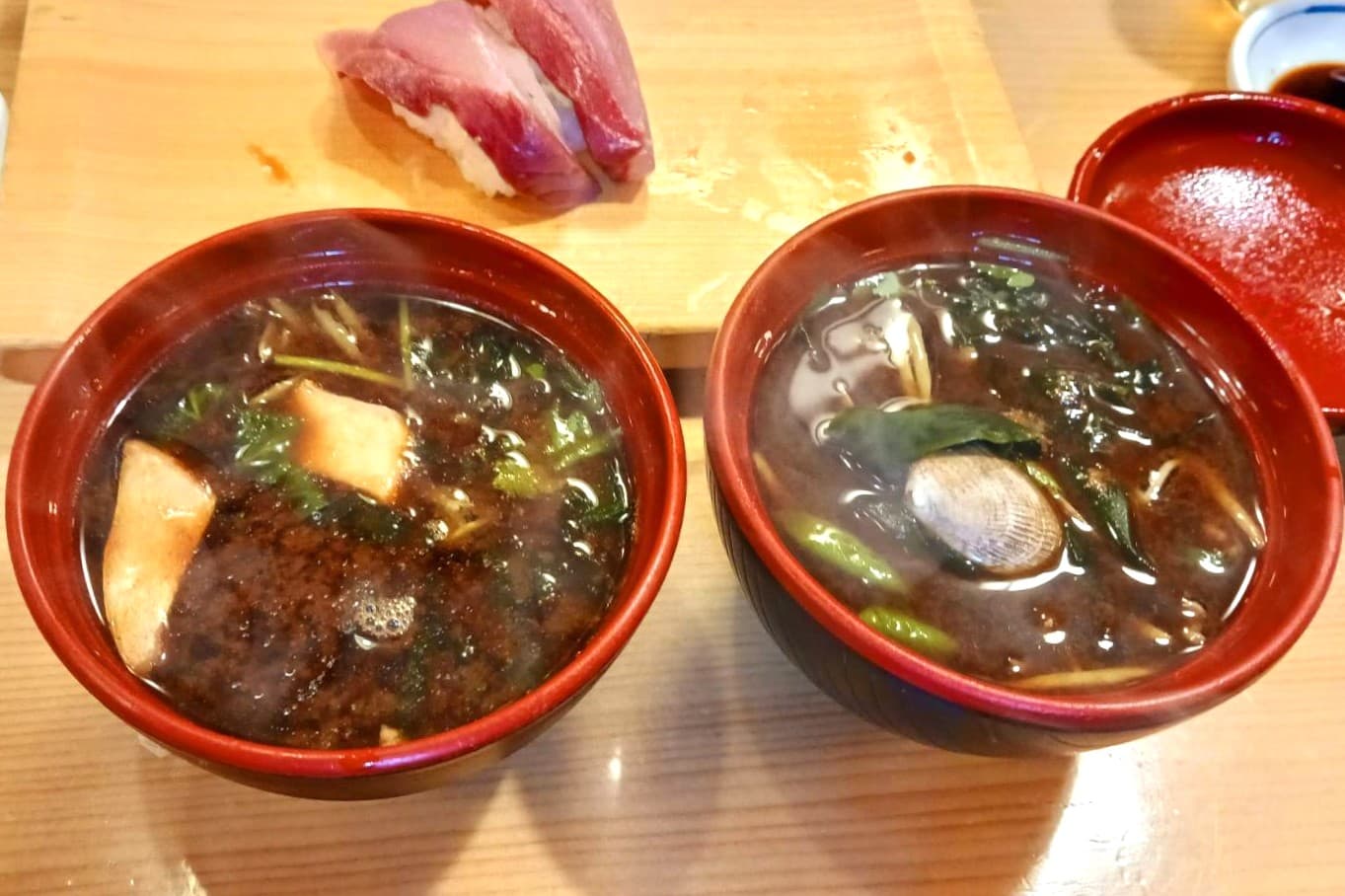 縄寿司 赤だし・貝汁